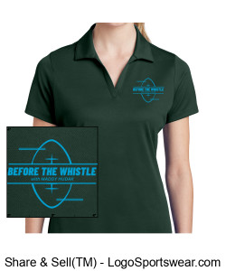 Before The Whistle Ladies Polo Design Zoom